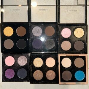 Set of 6 M.A.C limited edtn eyeshadow quads!
